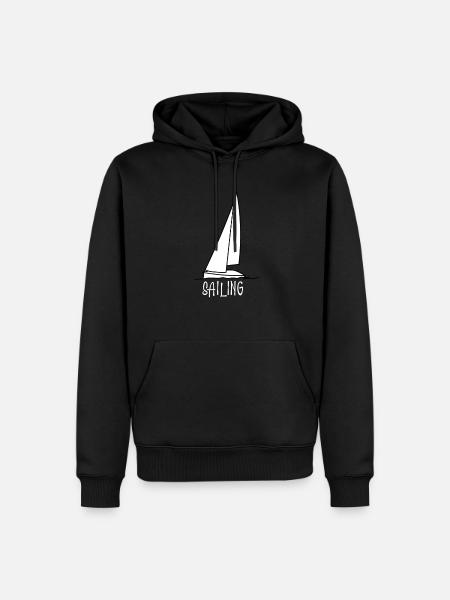 Segelyacht - Männer Premium Bio Hoodie - Schwarz