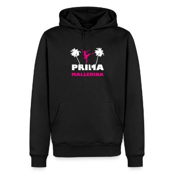 Prima Mallerina - Männer Premium Bio Hoodie - Schwarz - Vorne - Nico (187cm)