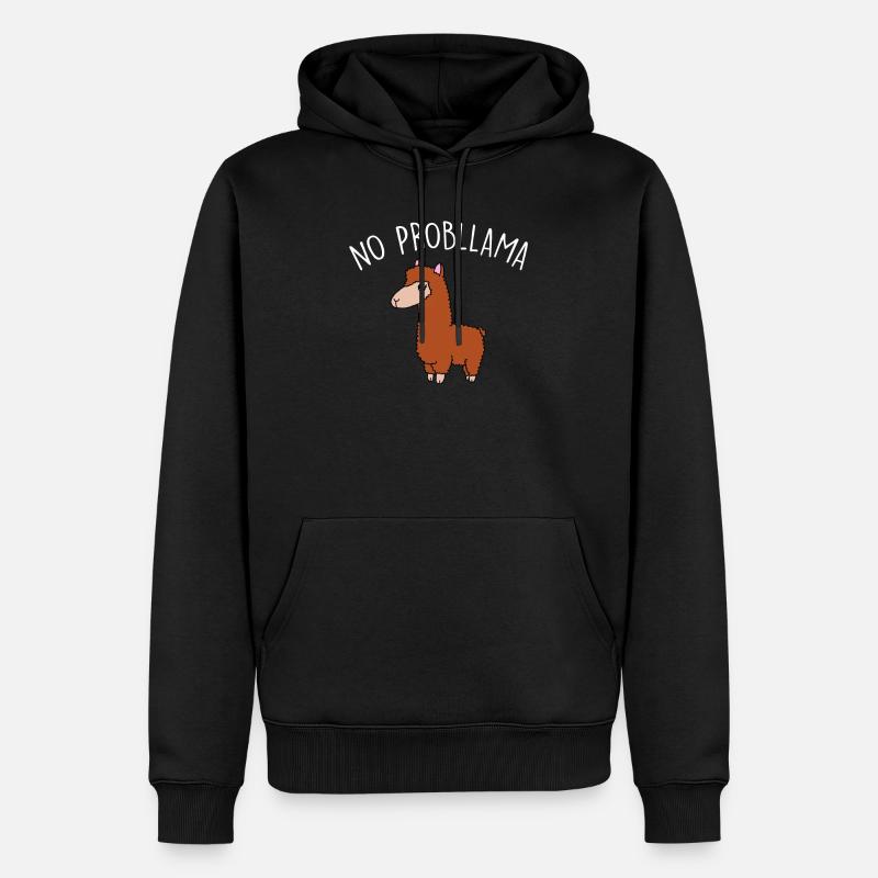 Après Probllama - Sweat à capuche Premium bio Homme - noir