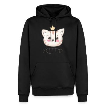 Cats Kitty - Men’s Premium Organic Hoodie - black - Front - Nico (187cm)