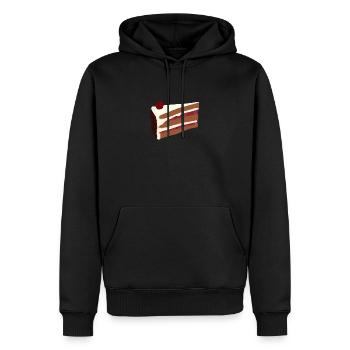 Schwarzwälder Kirschtorte T-Shirt - Männer Premium Bio Hoodie - Schwarz - Vorne - Nico (187cm)