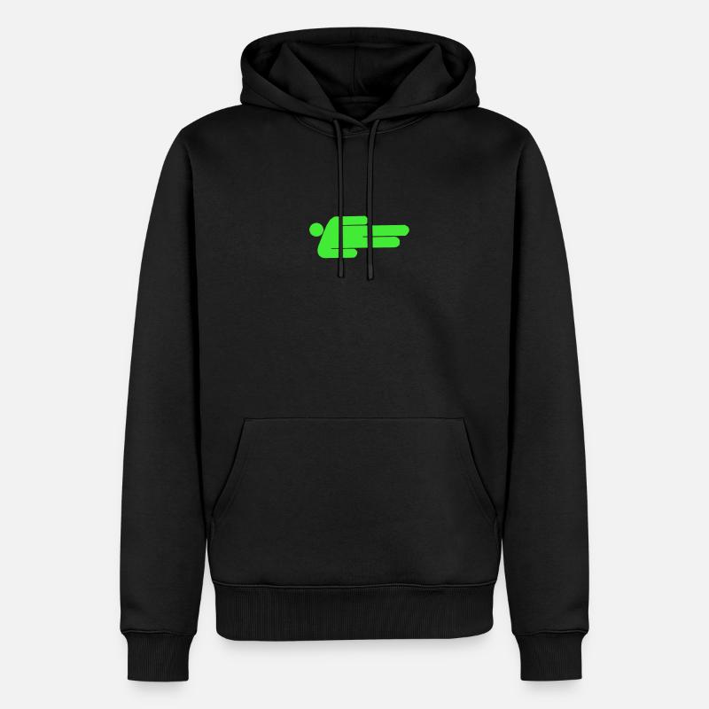 feu vert billie - Sweat à capuche Premium bio Homme - noir