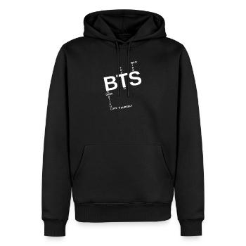 Sei das Hemd 2 - Männer Premium Bio Hoodie - Schwarz - Vorne - Nico (187cm)