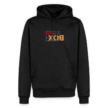 Think out of the box - Sweat à capuche Premium bio Homme - noir - Devant - Nico (187cm)