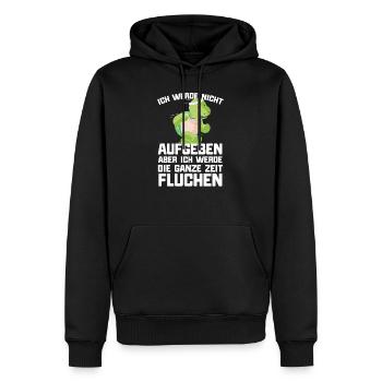 Jogging Jogging Marathon Énonciation drôle Éléphant - Sweat à capuche Premium bio Homme - noir - Devant - Nico (187cm)