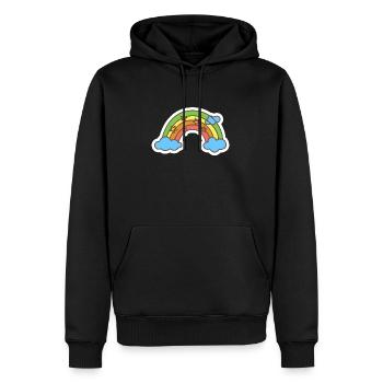 Kinder - Sweat à capuche Premium bio Homme - noir - Devant - Nico (187cm)