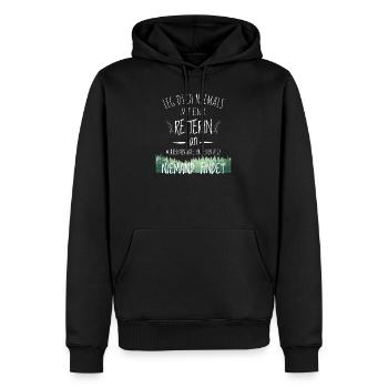 Pferd Reiterin Wald Reiterspruch t shirt - Männer Premium Bio Hoodie - Schwarz - Vorne - Nico (187cm)