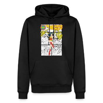 Wonder Woman Comic Cover - Männer Premium Bio Hoodie - Schwarz - Vorne - Nico (187cm)