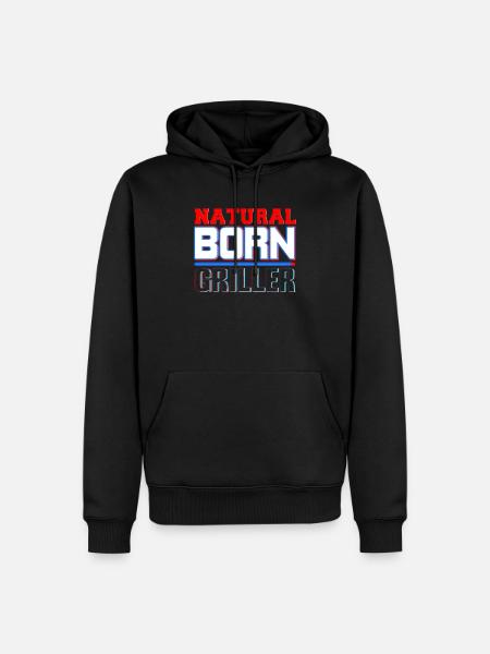 BBQ - Men’s Premium Organic Hoodie - black