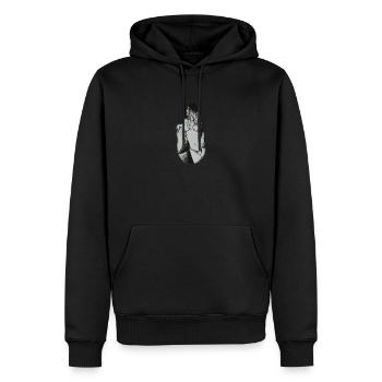 Sexy Frau - Männer Premium Bio Hoodie - Schwarz - Vorne - Nico (187cm)