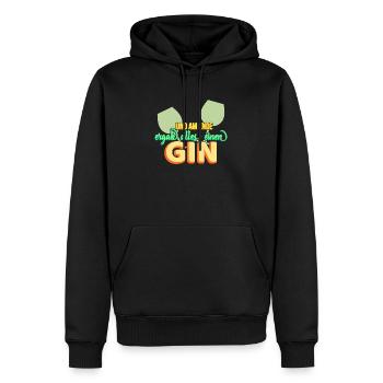 Et finalement, tout s'est avéré être un gin! idée cadeau - Sweat à capuche Premium bio Homme - noir - Devant - Nico (187cm)