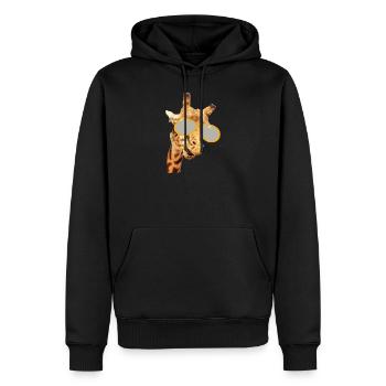 Giraffe - Männer Premium Bio Hoodie - Schwarz - Vorne - Nico (187cm)