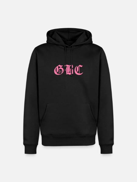 GBC Pink Lettering - Men’s Premium Organic Hoodie - black