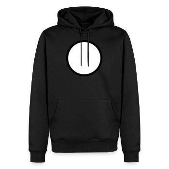 Circle around art form family crew team - Men’s Premium Organic Hoodie - black - Front - Nico (187cm)