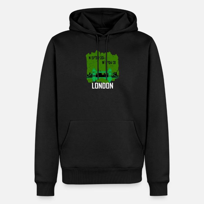 London Tower Bridge - Männer Premium Bio Hoodie - Schwarz
