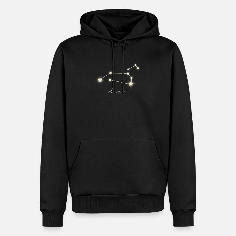 Sternzeichen Löwe - Männer Premium Bio Hoodie - Schwarz