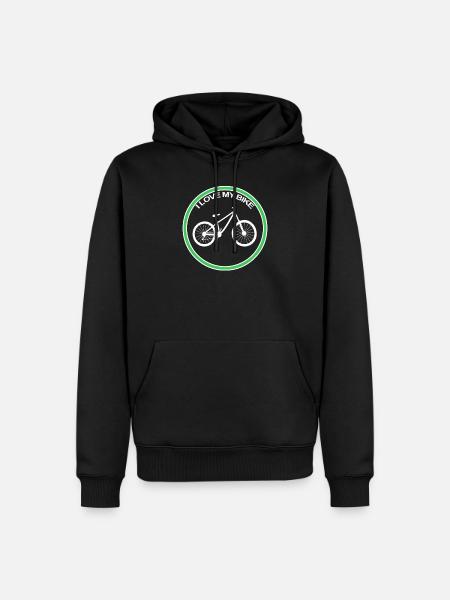 Fahrrad - Männer Premium Bio Hoodie - Schwarz