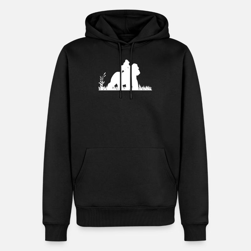 Gorilla - Sweat à capuche Premium bio Homme - noir