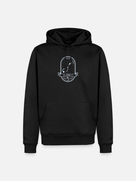 Skorpion-Konstellation - Männer Premium Bio Hoodie - Schwarz