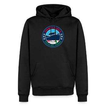 Timmelsjoch 2 - Sweat à capuche Premium bio Homme - noir - Devant - Nico (187cm)