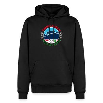 Timmelsjoch 1 - Sweat à capuche Premium bio Homme - noir - Devant - Nico (187cm)