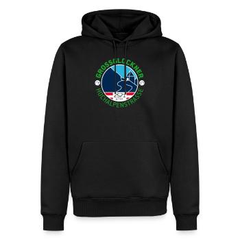 Großglockner Hochalpenstraße 1 - Männer Premium Bio Hoodie - Schwarz - Vorne - Nico (187cm)