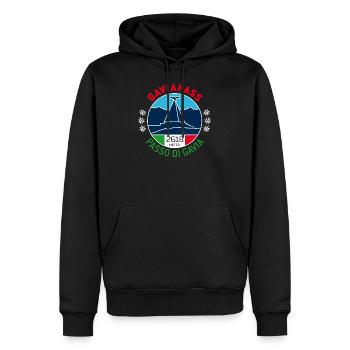 Gaviapass 1 - Sweat à capuche Premium bio Homme - noir - Devant - Nico (187cm)
