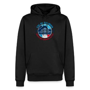 Col du Galibier 1 - Männer Premium Bio Hoodie - Schwarz - Vorne - Nico (187cm)