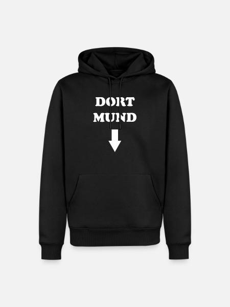 DORT MUND - Männer Premium Bio Hoodie - Schwarz