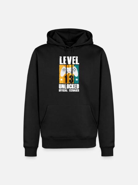 13th birthday - Men’s Premium Organic Hoodie - black