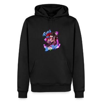 its Time to boost Tshirt - Men’s Premium Organic Hoodie - black - Front - Nico (187cm)