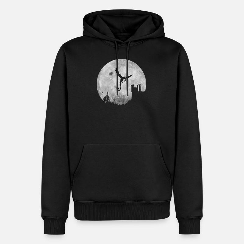 Drachenreich - Männer Premium Bio Hoodie - Schwarz