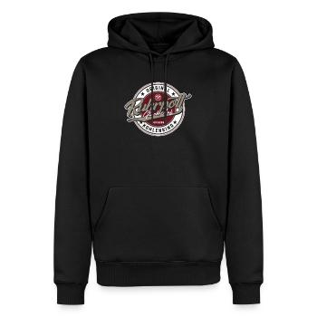Ruhrpott - original Kohlenkind - Männer Premium Bio Hoodie - Schwarz - Vorne - Nico (187cm)