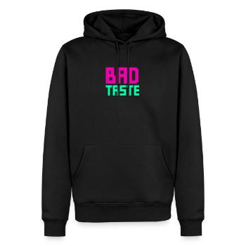 Bad Taste Party Motto outfit Fashion Neon Retro - Männer Premium Bio Hoodie - Schwarz - Vorne - Nico (187cm)