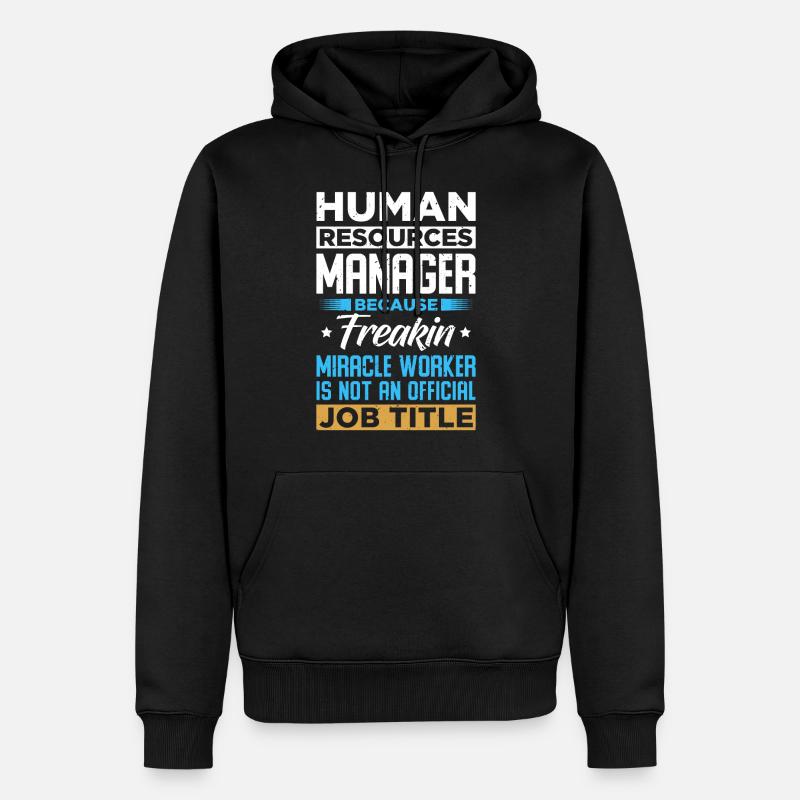 Responsable des ressources humaines - Sweat à capuche Premium bio Homme - noir