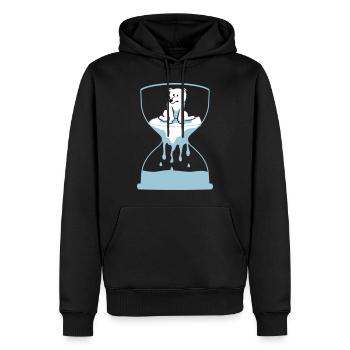 Ours polaire - Sweat à capuche Premium bio Homme - noir - Devant - Nico (187cm)