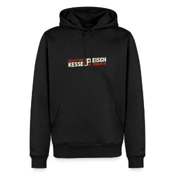 Kesselfleisch - Männer Premium Bio Hoodie - Schwarz - Vorne - Nico (187cm)
