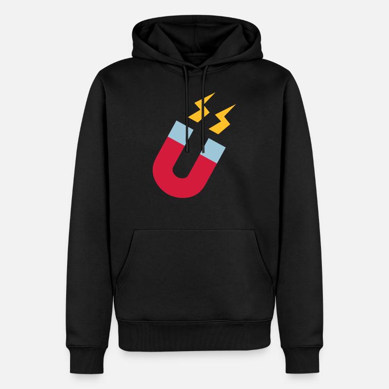 Aimant - Sweat à capuche Premium bio Homme - noir
