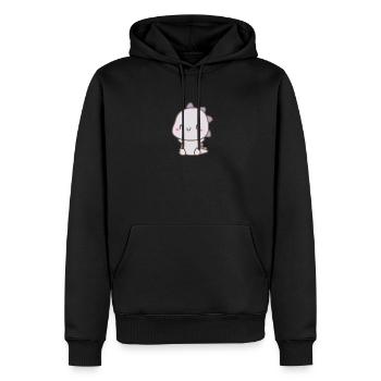 Dinosaure Chibi pour enfants! - Sweat à capuche Premium bio Homme - noir - Devant - Nico (187cm)