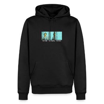 Van Gogh Van Goghing Van Gone Meme - Männer Premium Bio Hoodie - Schwarz - Vorne - Nico (187cm)