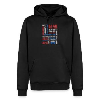 Wrestling Moves - Männer Premium Bio Hoodie - Schwarz - Vorne - Nico (187cm)