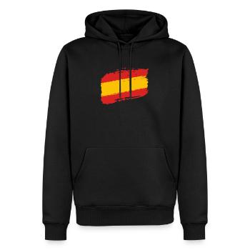 Spanische Flagge - Männer Premium Bio Hoodie - Schwarz - Vorne - Nico (187cm)