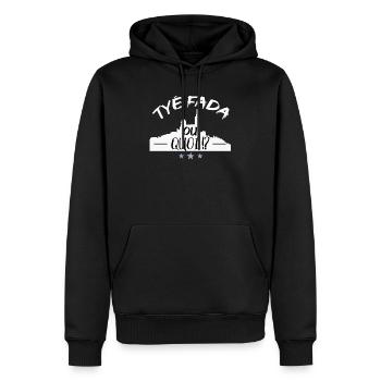 Tyé Fada ou quoi ? humour Marseille, Marseillais - Sweat à capuche Premium bio Homme - noir - Devant - Nico (187cm)