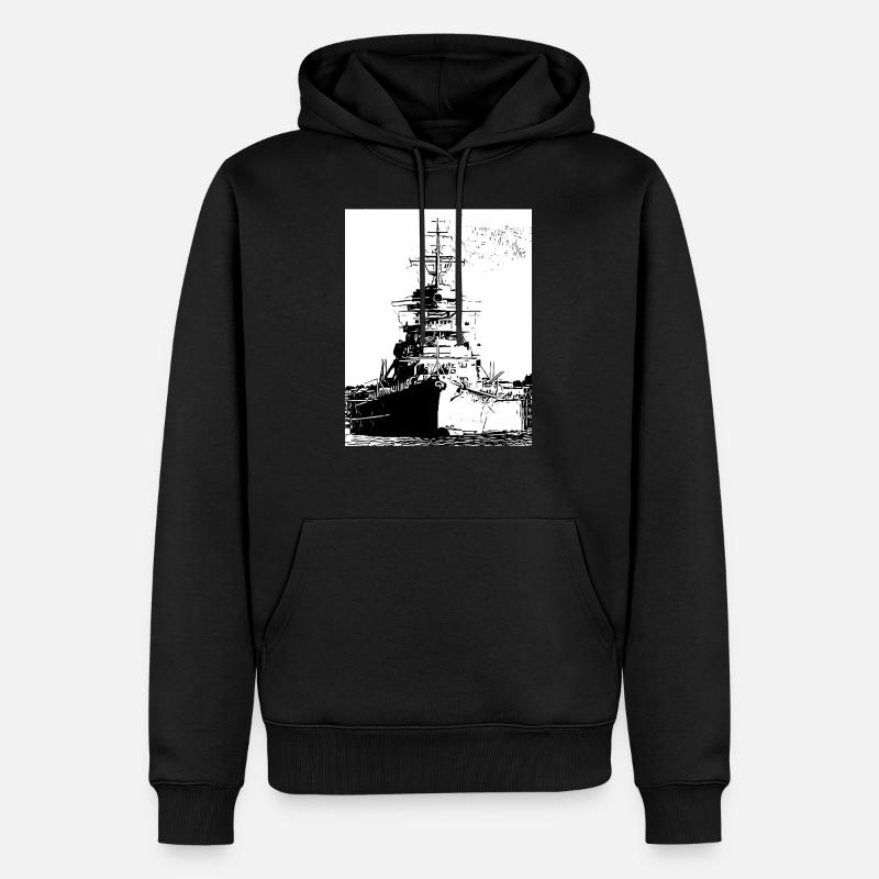 Lorenz_x Bismarck - Männer Premium Bio Hoodie - Schwarz