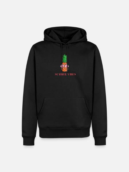 Summer Vibes - Männer Premium Bio Hoodie - Schwarz