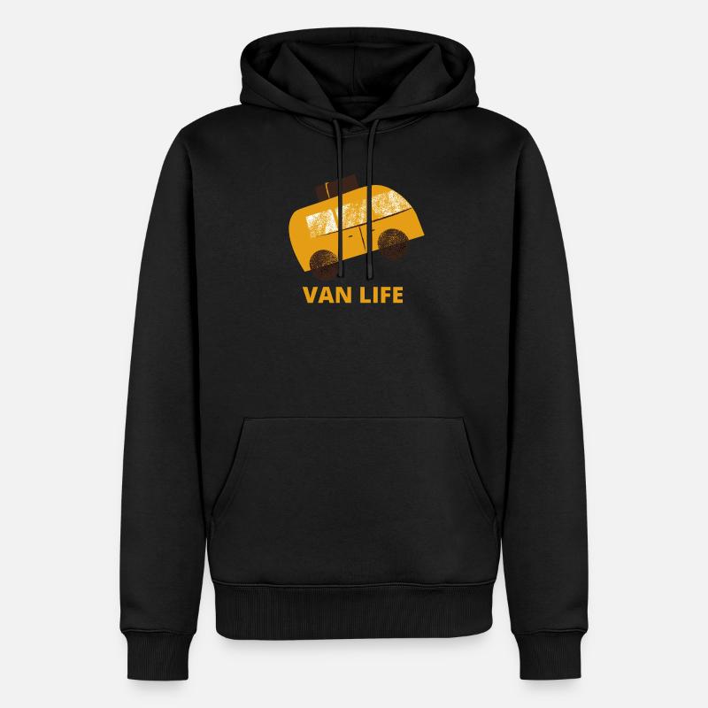 Camping-car Van Life - Sweat à capuche Premium bio Homme - noir