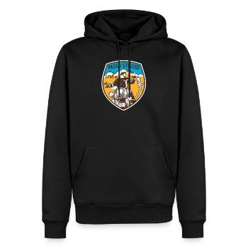 001 stelvio chopper i 01 09 - Sweat à capuche Premium bio Homme - noir - Devant - Nico (187cm)