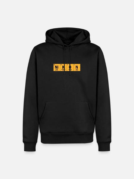 Leidenschaftlicher Fotograf NI'KON - Männer Premium Bio Hoodie - Schwarz