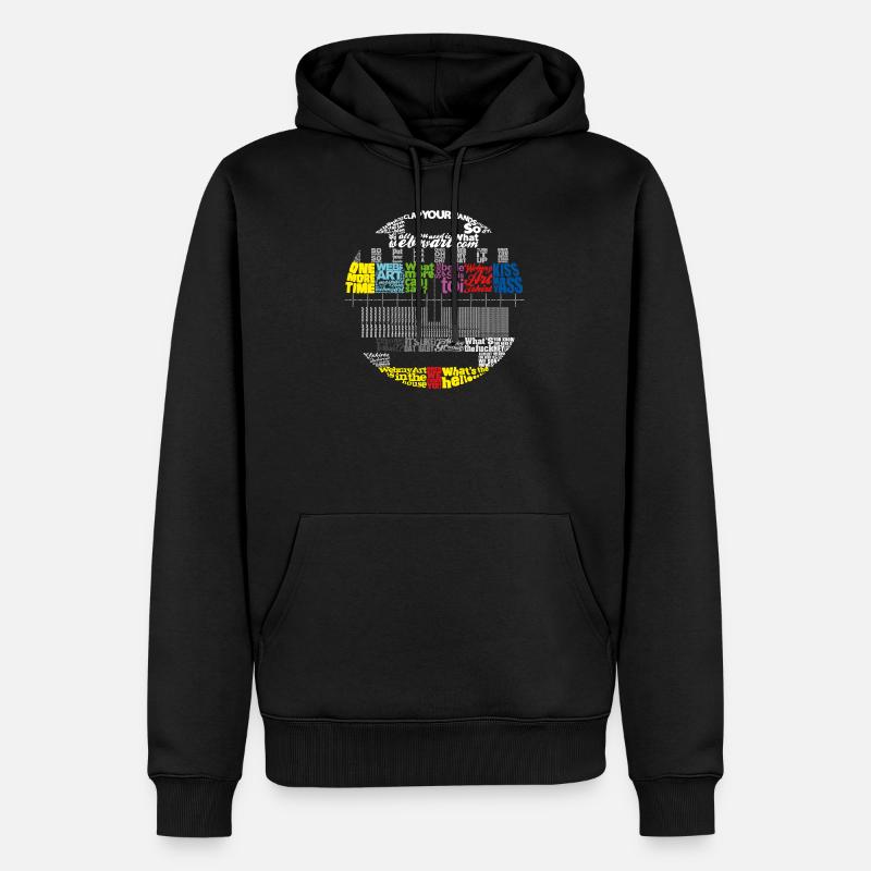 webmymire - Sweat à capuche Premium bio Homme - noir