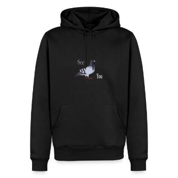 Pigeons Pigeon Spy Spy Robot Gift - Men’s Premium Organic Hoodie - black - Front - Nico (187cm)